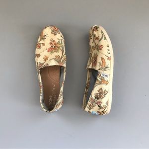TOMS Classic Vintage Paisley Alpargata Slip On Canvas Shoes 6